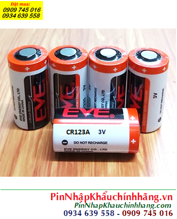 Pin CR123A _Pin EVE CR123A (17345) Photo Lithium 3v chính hãng | HÀNG CÓ SẲN